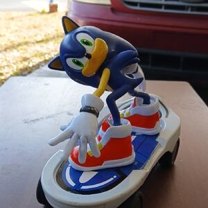 Sonic the Hedgehog Action Figure with Skateboard